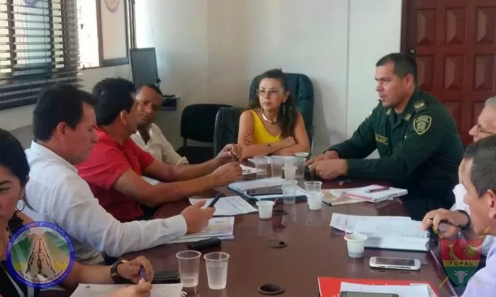 La Alcaldesa (e) Luz Marina Cardozo Solano, se reunió con autoridades locales para buscar estrategias en conjunto, en la búsqueda del mejoramiento de la seguridad del municipio de Yopal.